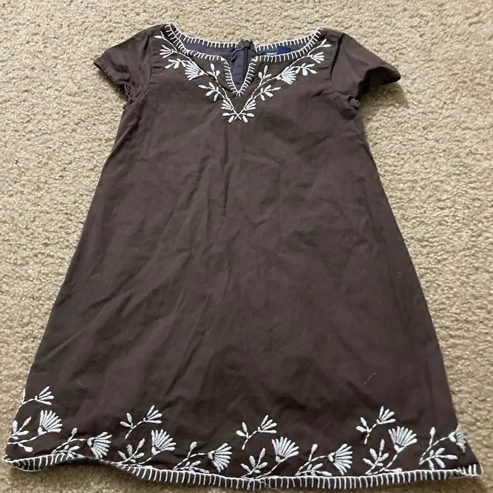 Little Girls Gap Casual Brown Dress